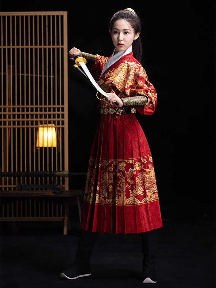 Ancient Ming-Style Hanfu Men's Flying Fish Suit, Embroidered Spring Knife, Chinese Style Dragon Robe, Yisa Martial Arts Costume, Autumn Long-Sleeve