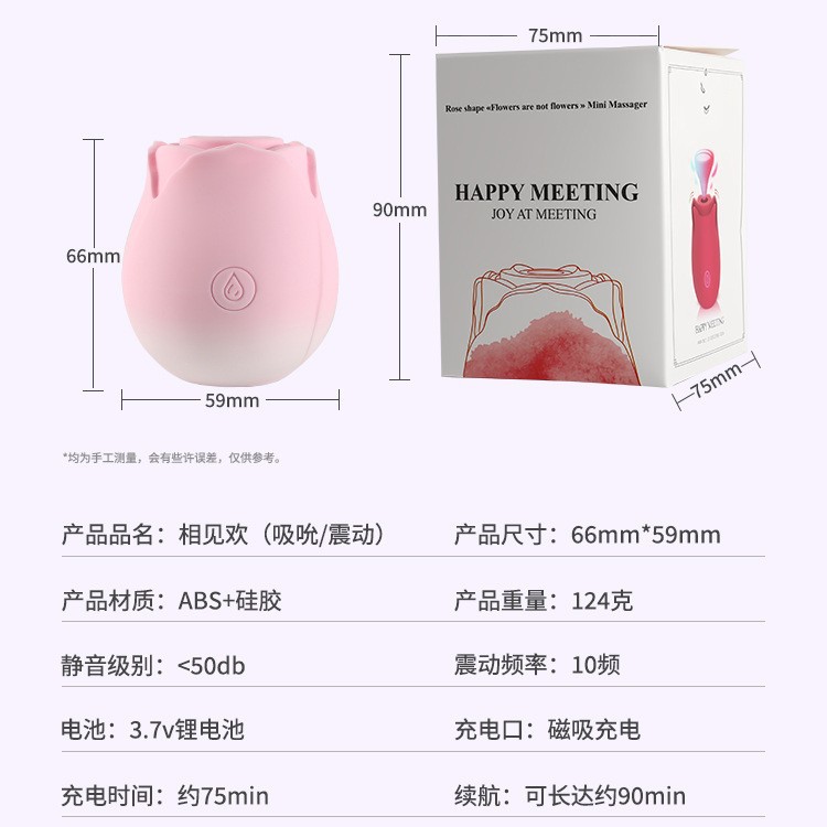 Factory Special Price Rose Sucking Vibrator Female Tongue Licking Flirting Vibrator Masturbation Device Adult Sex Toy Av