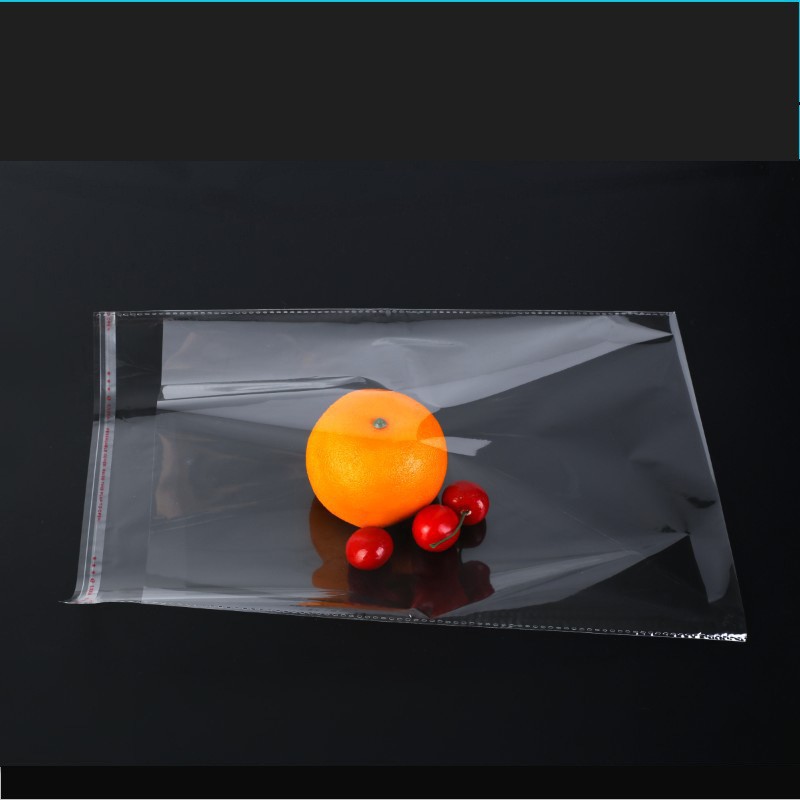 OPP Self-adhesive Ziplock Bag 5 Silk 28*34 Clothing Packaging Bag Clothing Bag Transparent Plastic Packaging Bag 100 Pieces