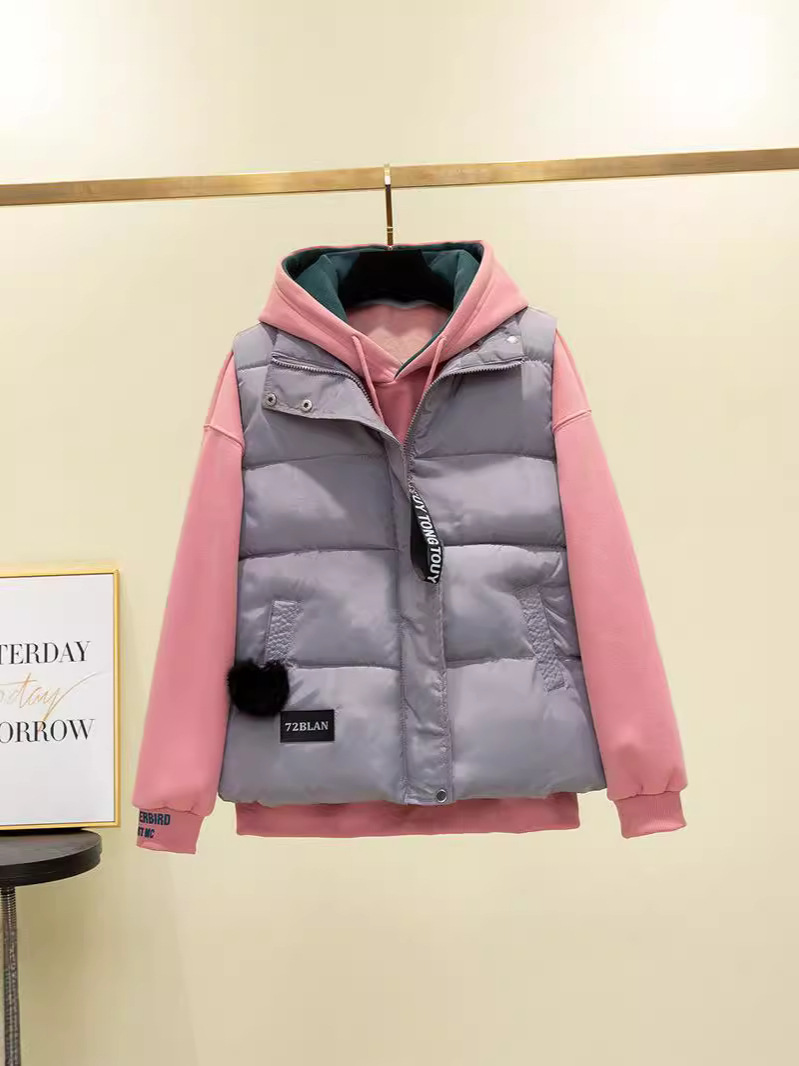 2024 New Cotton Vest Women's Spring and Autumn Korean Down Cotton-padded Jacket Vest Waiver Autumn and Winter Coat Winter Vest