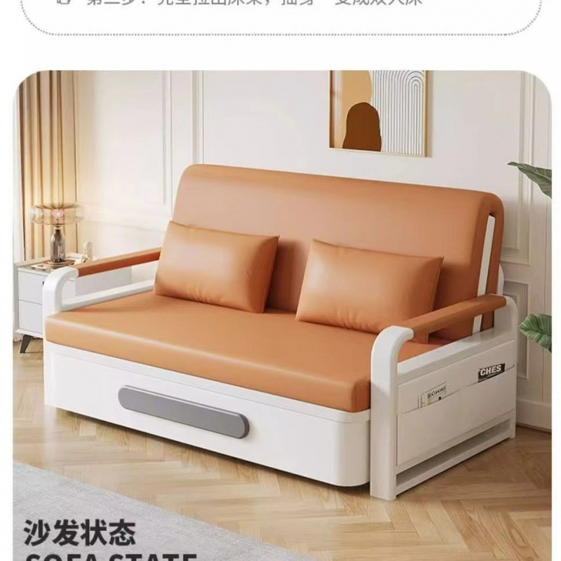 Foldable Dual-Purpose Sofa Bed for Balconies, Multifunctional Bed for Small Apartments, Trendy Double Retractable Bed, Tatami