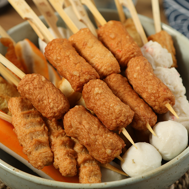 Oden Cooking Ingredients Wholesale Dingweitai Series Commercial Hot Pot Meatballs Fish Balls Arctic Wings Japanese Convenience Store