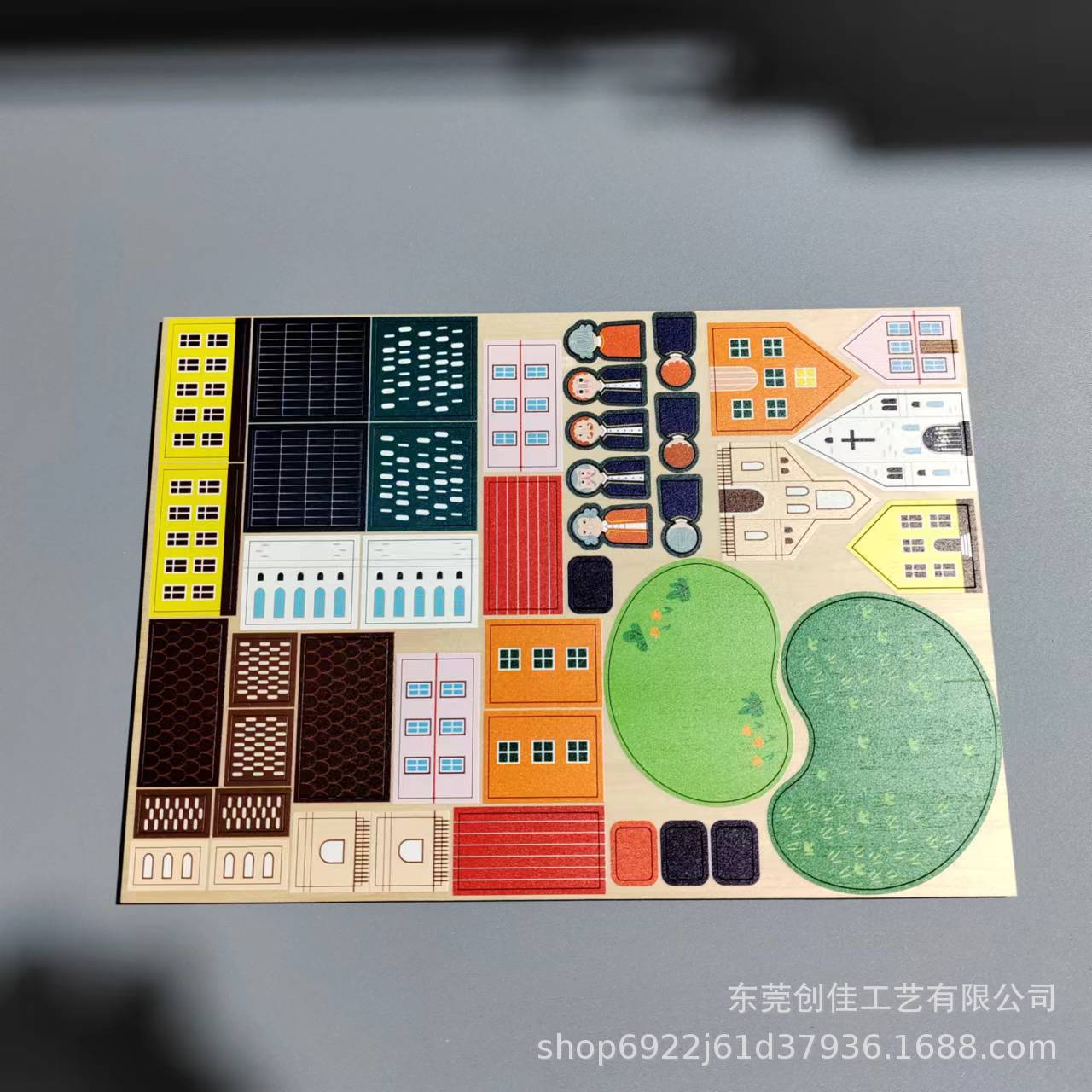 Dongguan High-Definition Uv Printing Processing Mdf Density Board Chevron Board Printing Advertising Pvc Plastic Wood Board Puzzle Customization