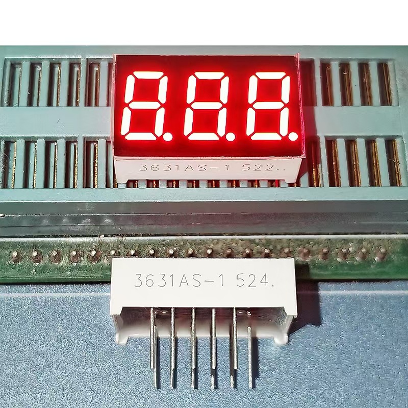 Прямые поставки с завода 0.36 дюйма 3-значная светодиодная цифровая трубка яркий красный 3631BS совместный Ян/3631AS совместный Инь