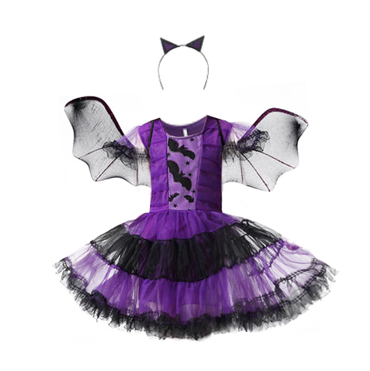 Wholesale Halloween Costume Kids cosplay Anime Costume Witch Cosplay Halloween Costume Set