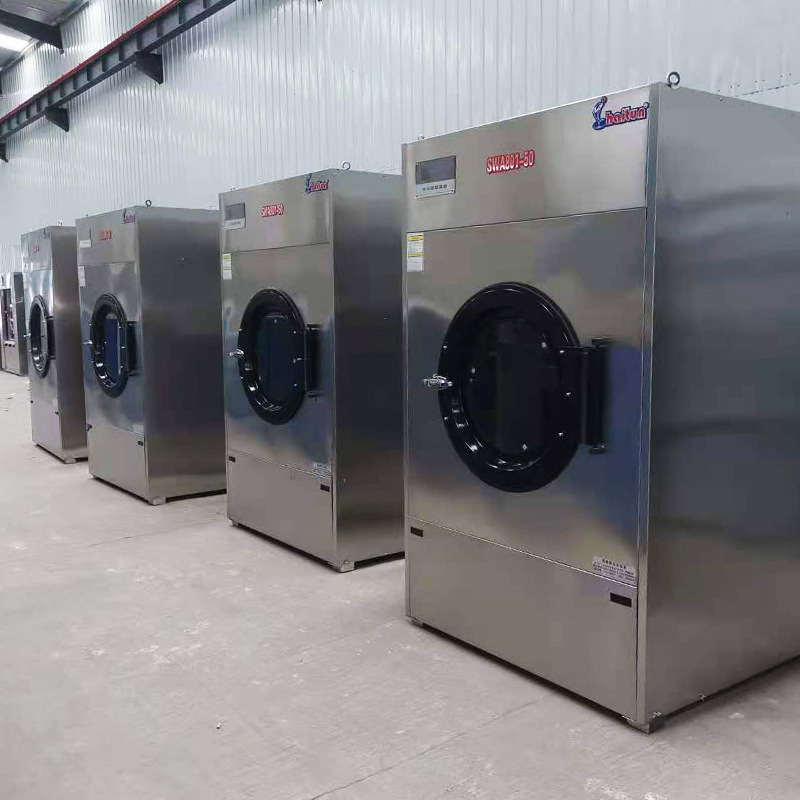 Fully Automatic Washer and Dryer, Large Industrial Washing Machine, Commercial Fully Automatic Washer and Dryer for Factory and Hotel Laundry Rooms