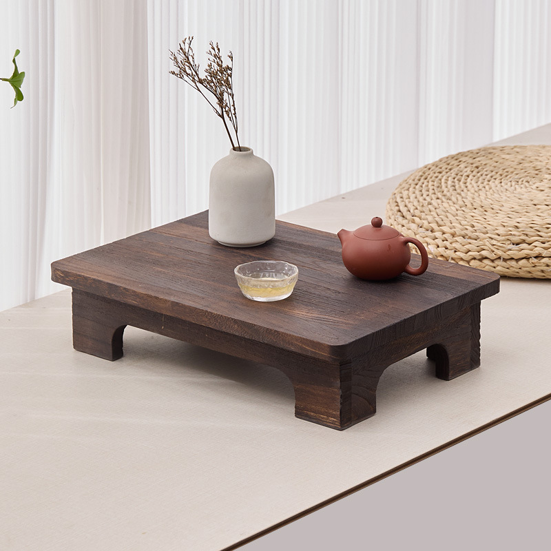 Solid Wood Tatami Coffee Table Japanese Style Simple Bay Window Table Kang Table Balcony Low Table Zen Style Small Table Tongmu Tea Table