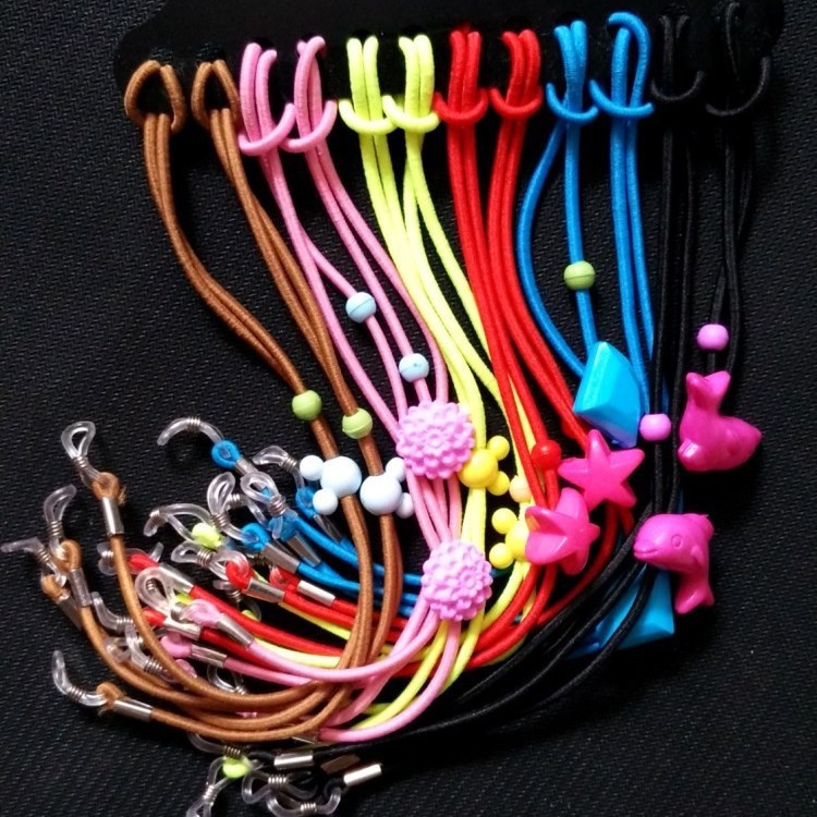 Children's Glasses Rope Children's Glasses Lanyard Cartoon Elastic Anti-slip Anti-drop Glasses Rope Glasses Accessories Color