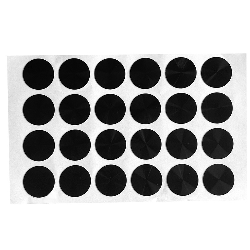 Customized Black Self-Adhesive Round Die-Cut Plastic Soft Mirror Patch Pvc Decorative Sheet Mobile Phone Adhesive Cd Magnetic Sheet