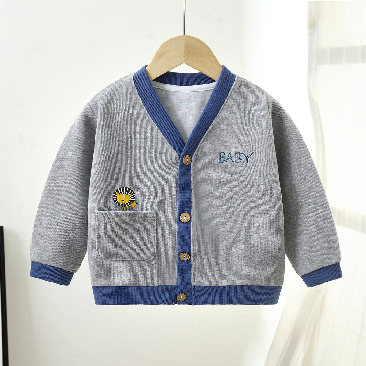 Children's Knitted Sweater Autumn Jacket Boys' Sweater Baby Clothes Girls' Knitted Baby Autumn Cardigan Children's Clothing