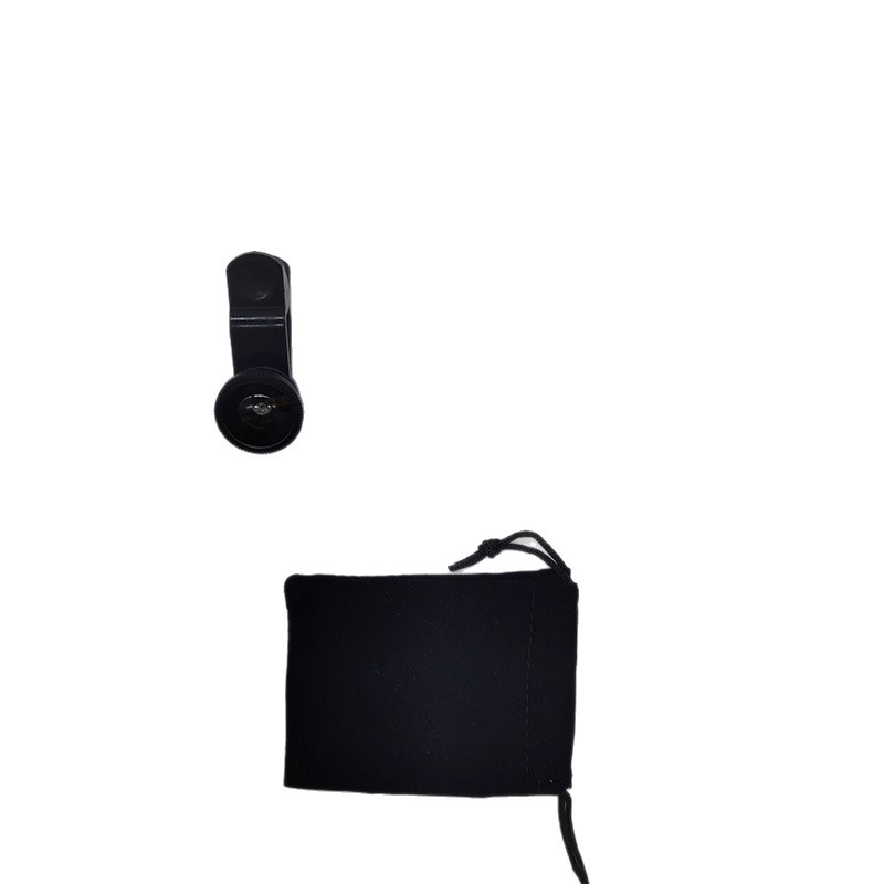 Manufacturer Wholesale Three-In-One Wide-Angle Fisheye Mobile Phone Lens Magnifying Glass 180-Degree Fisheye Wide-Angle Macro Selfie Device