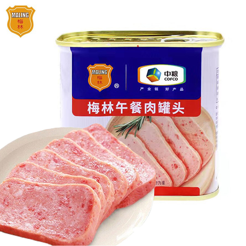 Консервированное мясо COFCO Merlin 340г, для быстрого приготовления хот-пота, лапши быстрого приготовления