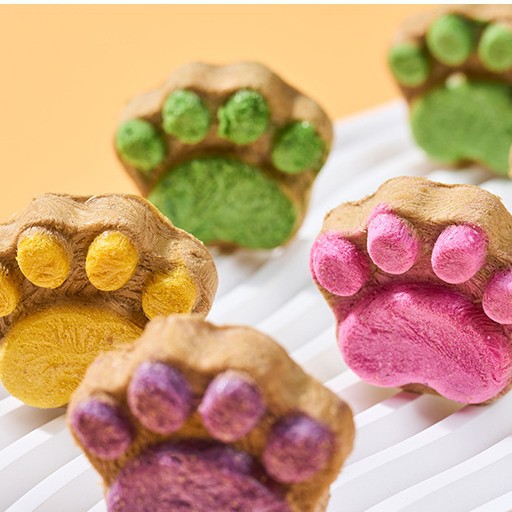 Pet Snacks Freeze-Dried Cat Paw Cakes Cat Snacks Freeze-Dried Raw Bone Meat Kittens Adult Cats Chicken Fruits and Vegetables Individually Packed