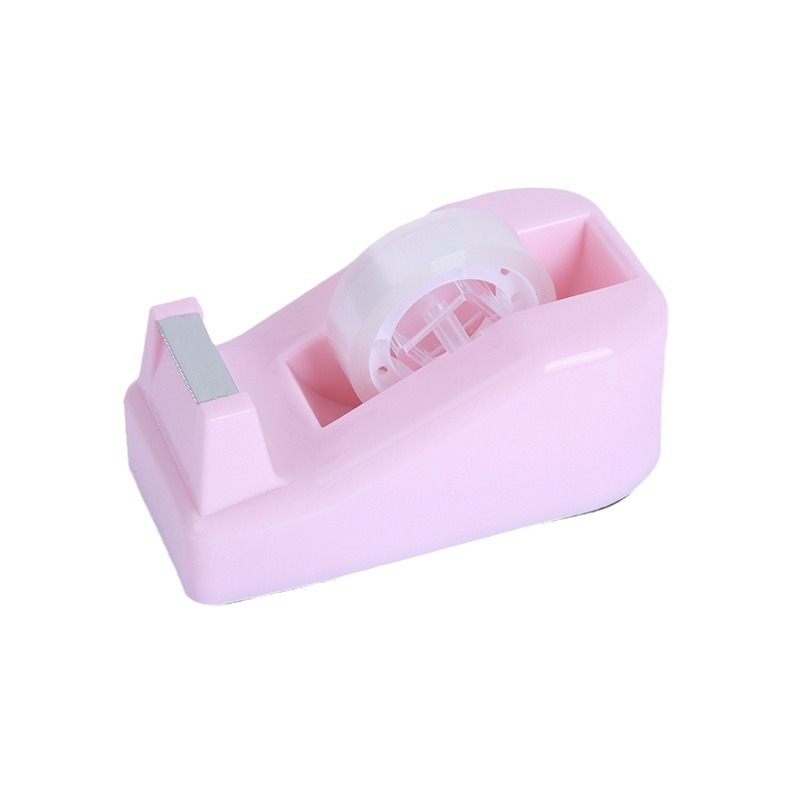 Macaron Color Small Tape Cutter Cross-Border Small Tape Machine Student Office Supplies Stationery Tape Base