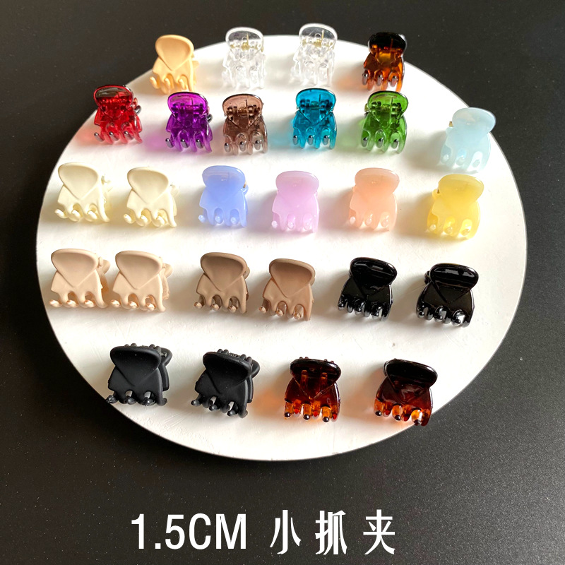 Мини-захват 1.5 см, милый зажим для челки, аксессуары для волос