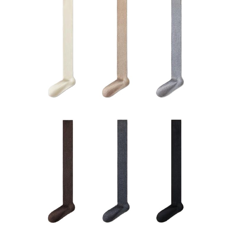 Wool Over-The-Knee Socks for Women, Autumn and Winter Long Socks, Thickened for Beautiful Legs, Warm Knee Protection, Thigh Socks, Non-Slip, Anti-Fall, High Tube