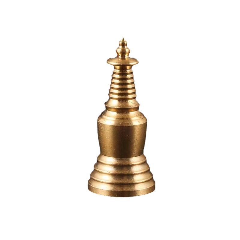 Pure copper stupa big white tower. Wenchang Tower Bodhi Keychain Pixiu Bell. Car pendant five emperor money with Zhong
