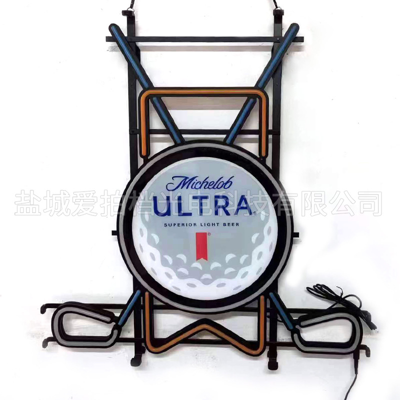 Golf PVC neon billboard restaurant mall sign logo creative advertising signs