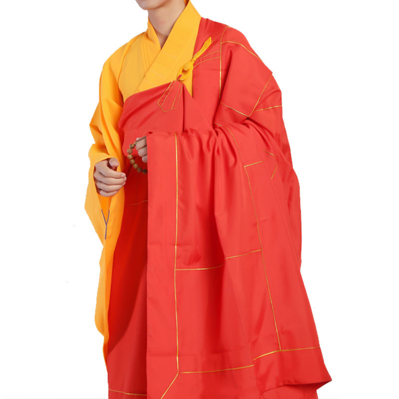 Saffron Monk Phnom Penh Dharma Clothes Seven Repentance Clothes Red Monk Clothes Men and Women Five Clothes Monk Clothes Tang Monk Buddha Clothes Ancestral Clothes