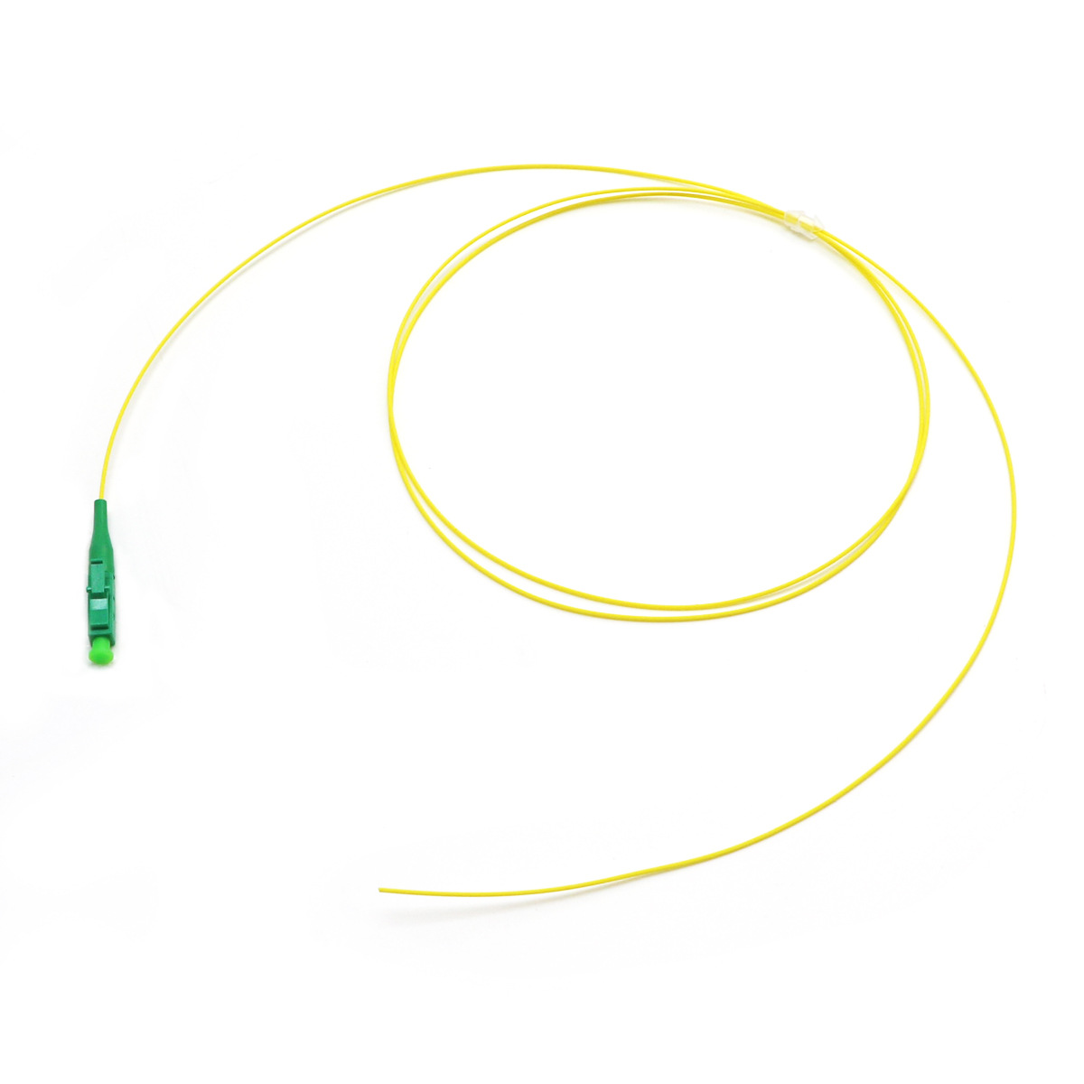 LC/upc ECC telecom-grade Gigabit single-mode OS1 OS2 yellow tight pack 0.9mm optical cable pigtail