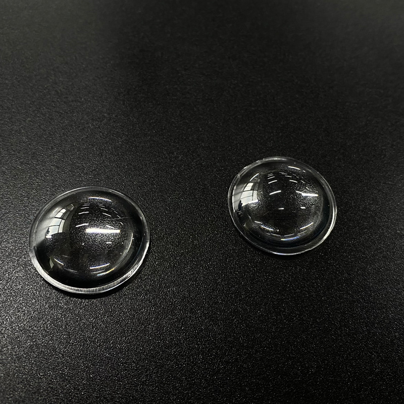 led lens single 23mm semicircle flat convex lens acrylic lens for cabinet light wardrobe light