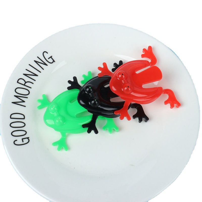 Plastic Bouncing Frog Jumping Frog Children's Educational Toy Classic Nostalgic Male Manufacturer Wholesale