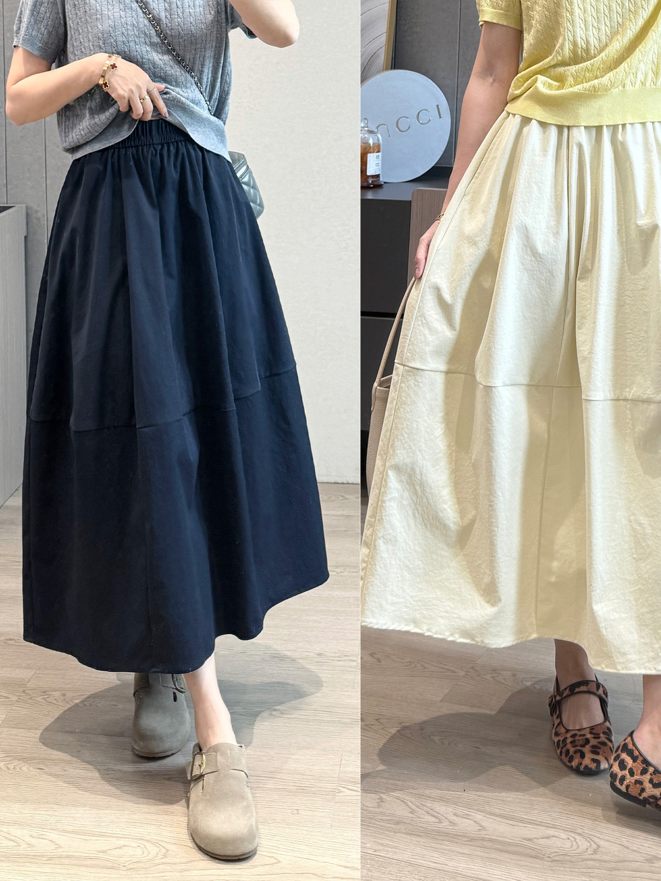 Юбка Spring Not Late [антискладочная], супер хлопковая, 12 частей, деконструированная, вертикальная юбка, скрывающая тело, длинная юбка