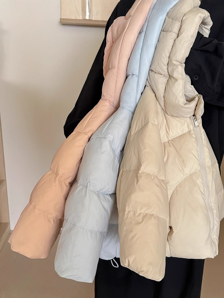 Куртка из пуха для детей, новый корейский стиль осень-зима 2025 года, куртка с капюшоном для мальчиков и девочек из белого утиного пуха