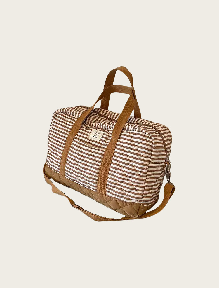 South Korea Mummy Bag Baby Bottle Diaper Storage Bag Baby Bag Instant Handheld Large Capacity Quilted Shoulder Bag