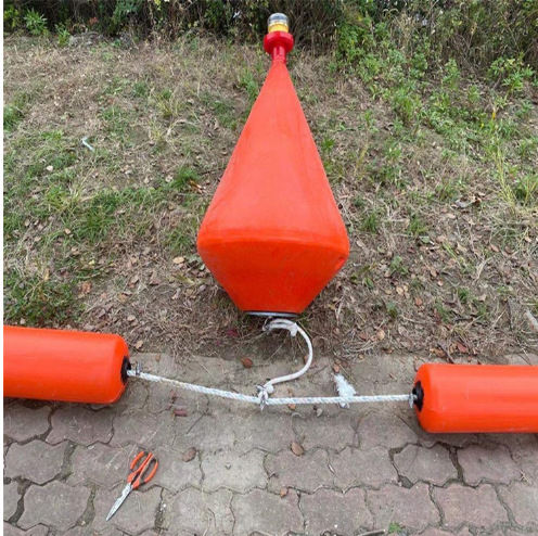 Promotional Marine Warning Floating Cone Channel Marking Warning Line Buoy Plastic Navigation Buoy Channel Optional with Warning Light