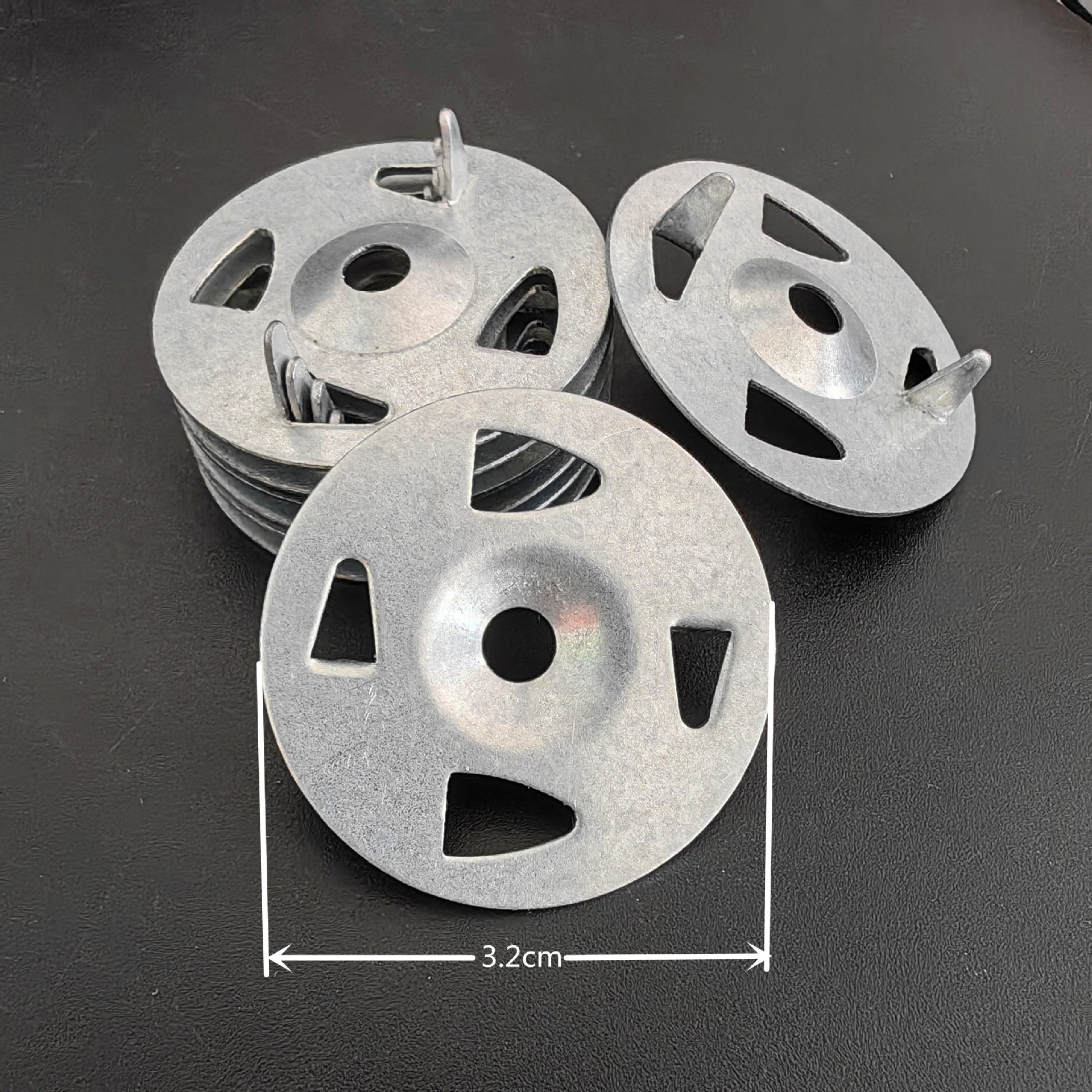 Butterfly-Shaped Insulation Gasket Insulation Nail Lock Plate Four-Prong Four-Spur Galvanized Iron Reinforcement Plate Galvanized Iron Insulation Sheet