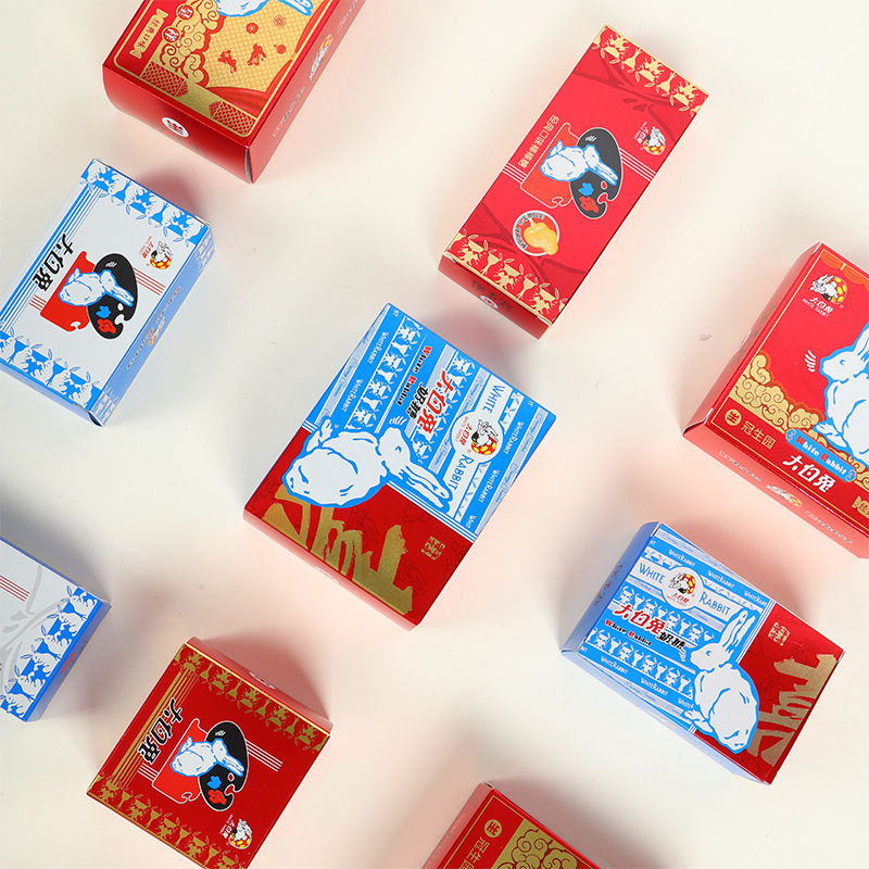 Guanshengyuan White Rabbit Boxed Toffee Lollipop Wedding Gift Wedding Candy Souvenir Wedding Shop Candy Wholesale