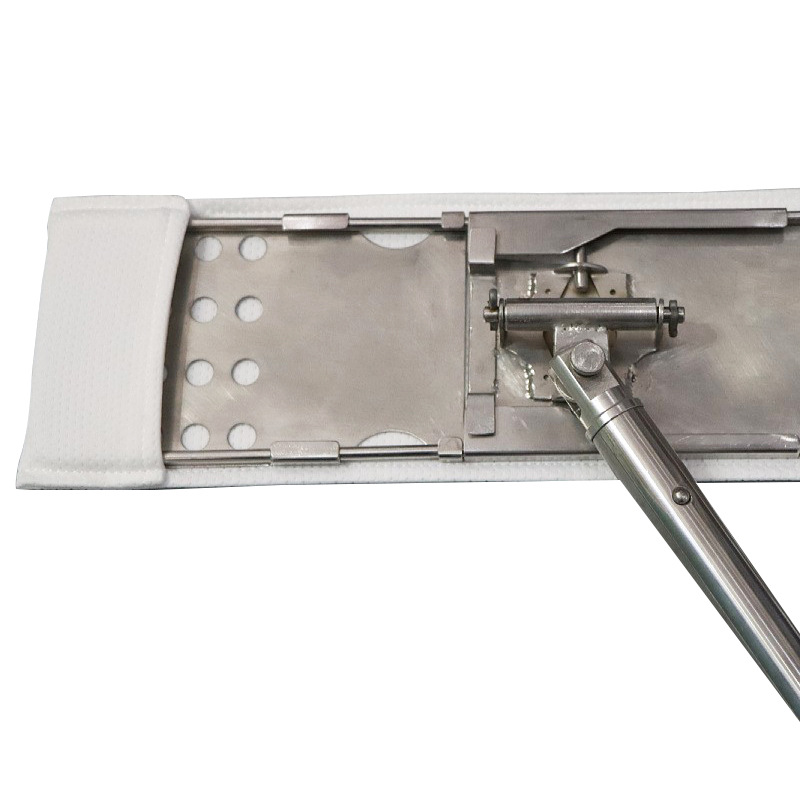 Factory straight hair dust mop dust-free workshop clean room ultra-fine dust-free fiber cloth head stainless steel mop