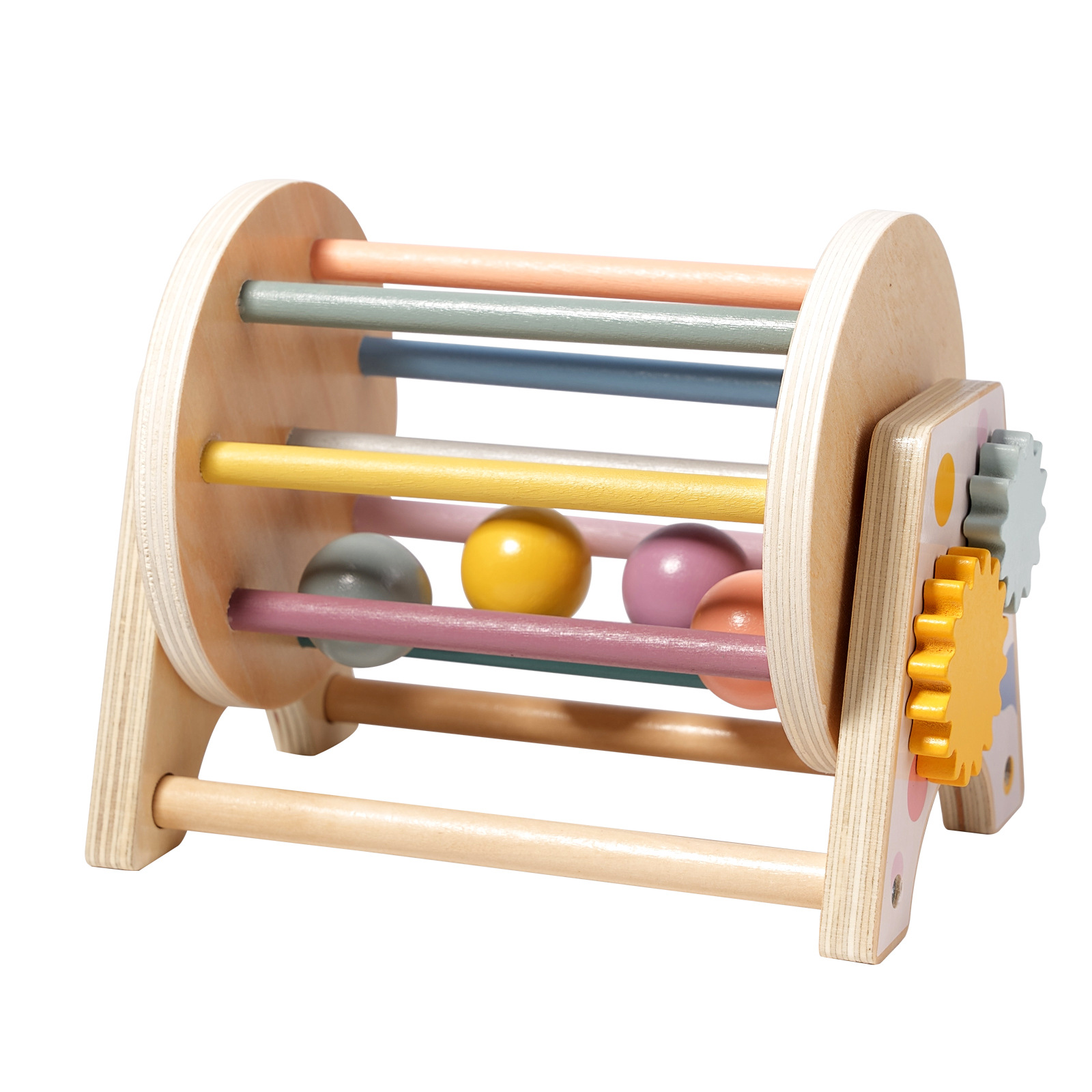 Montessori teaching aids textile rolling drum children 1 a 2 year old baby educational toys Montessori kindergarten