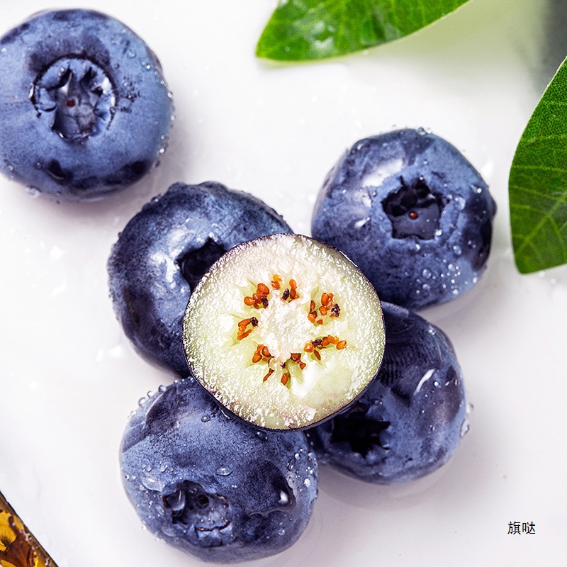 Alpine Flower Blueberry Fresh Pregnant Fruit Flower Blueberry Shunfeng Non-Yunnan Blueberry Fresh Fruit L25 Large Fruit