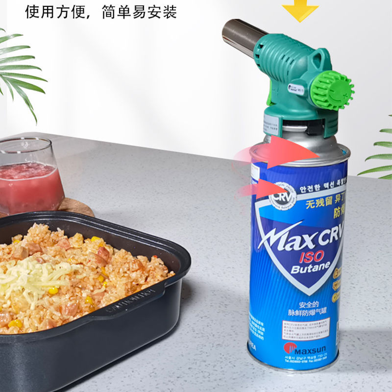 Maixian T5 Spray Gun Flame Gun Outdoor Camping Barbecue Igniter Kitchen Baking Tool Flame Gun Head Fierce Fire