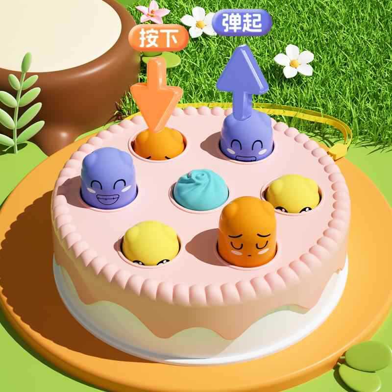 New product palm cake hamster baby finger press music mini cute parent-child interactive decompression toys wholesale