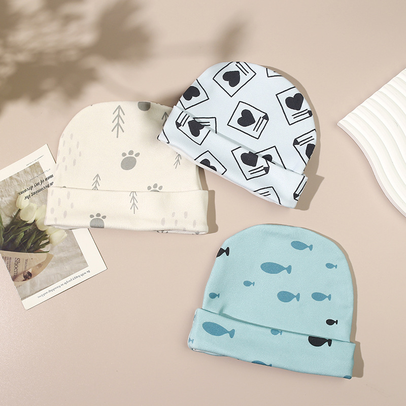 Cross-border new ins European and American newborn baby cap baby hat factory direct supply