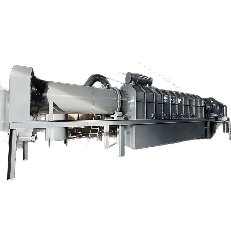 Wood Miscellaneous Wood Carbonization Furnace Continuous Carbonization Furnace Carbonization Machine Aluminum Sheet Aluminum Substrate Wire Scrap Drum Carbonization Machine