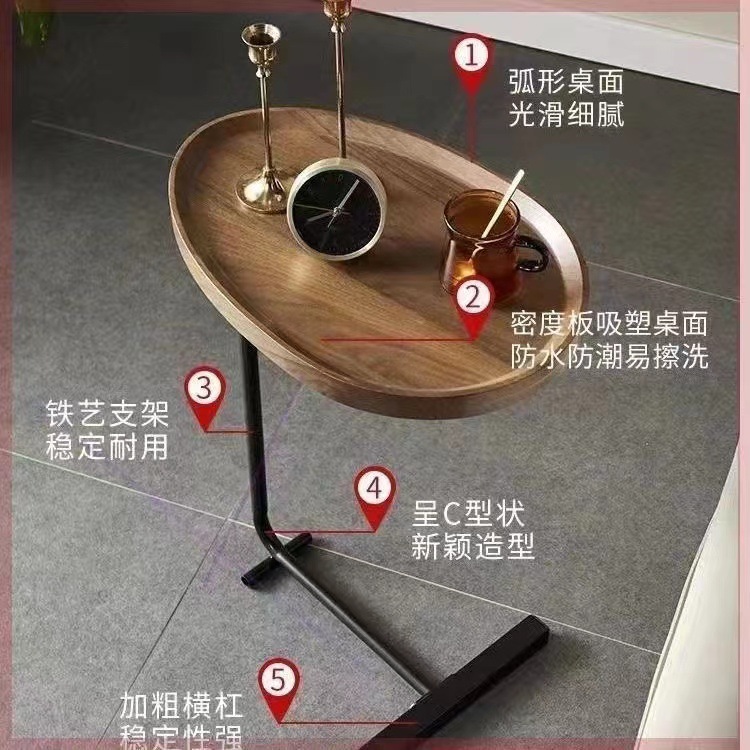 Processing and Customization of Small Coffee Table Side Table Scandinavian Living Room Home Balcony Corner Table Small Table Physical Storage Small Table