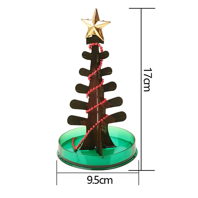 Paper Tree Blossoms Children's Christmas Toys Will Bloom Snowflakes Magic Watering Crystal Trees Scientific Experiments Christmas Trees