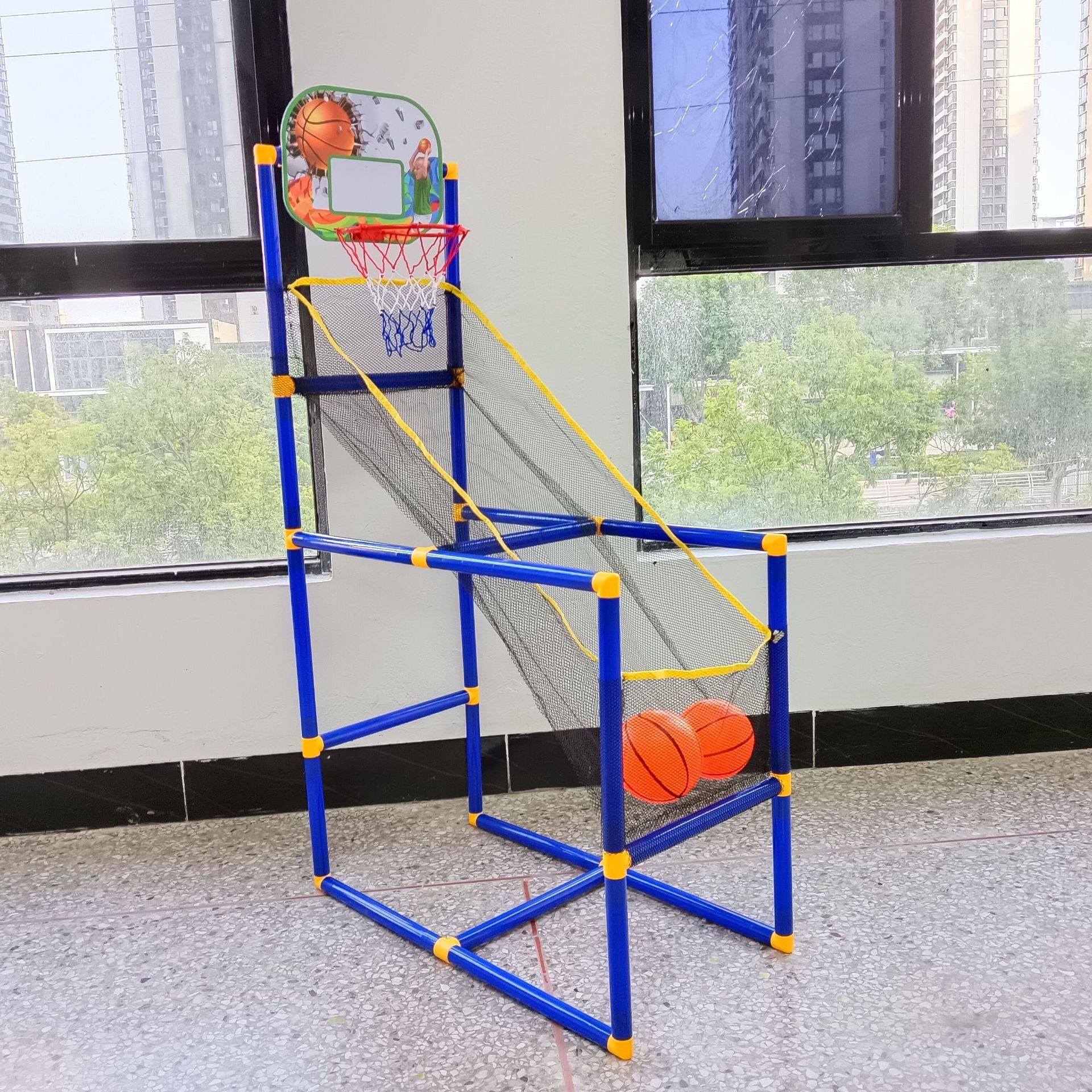 Cross-border Indoor Portable Movable Basketball Rack Outdoor Competitive Children's Basketball Shooting Machine Boys Sports Toys