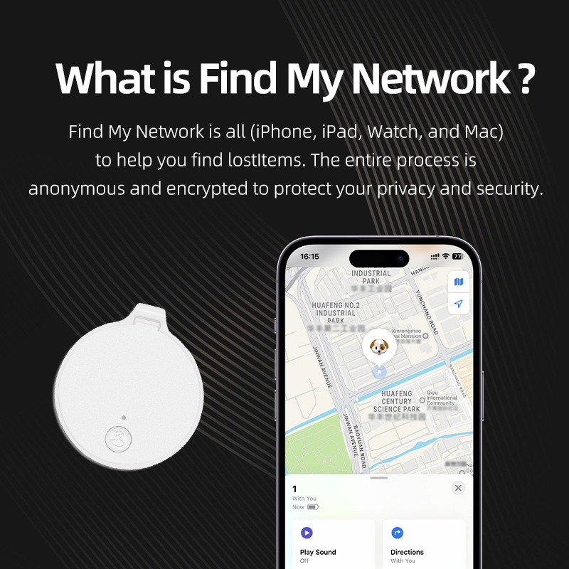 Global anti-lost device unlimited distance luggage key backpack pet MFI certification Apple dedicated find locator