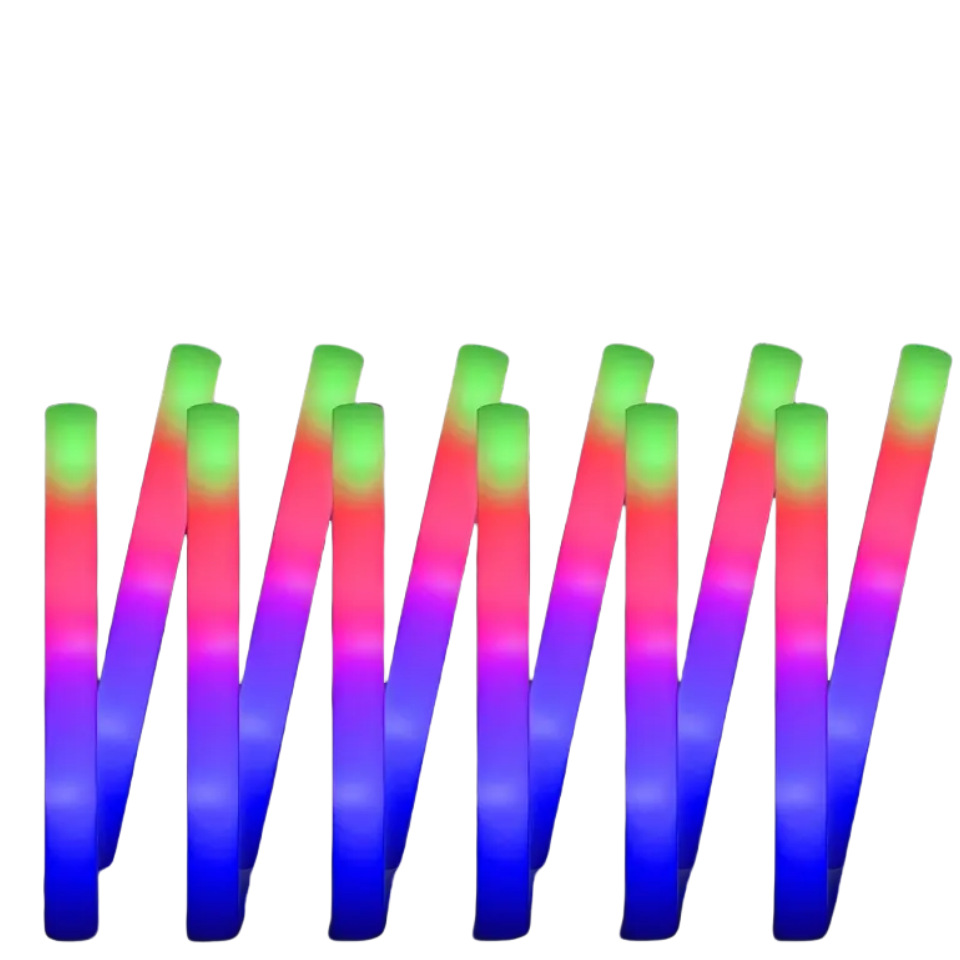 Three-color foam fluorescent stick concert should be supported by the atmosphere of the gas props foreign trade for full qualification large