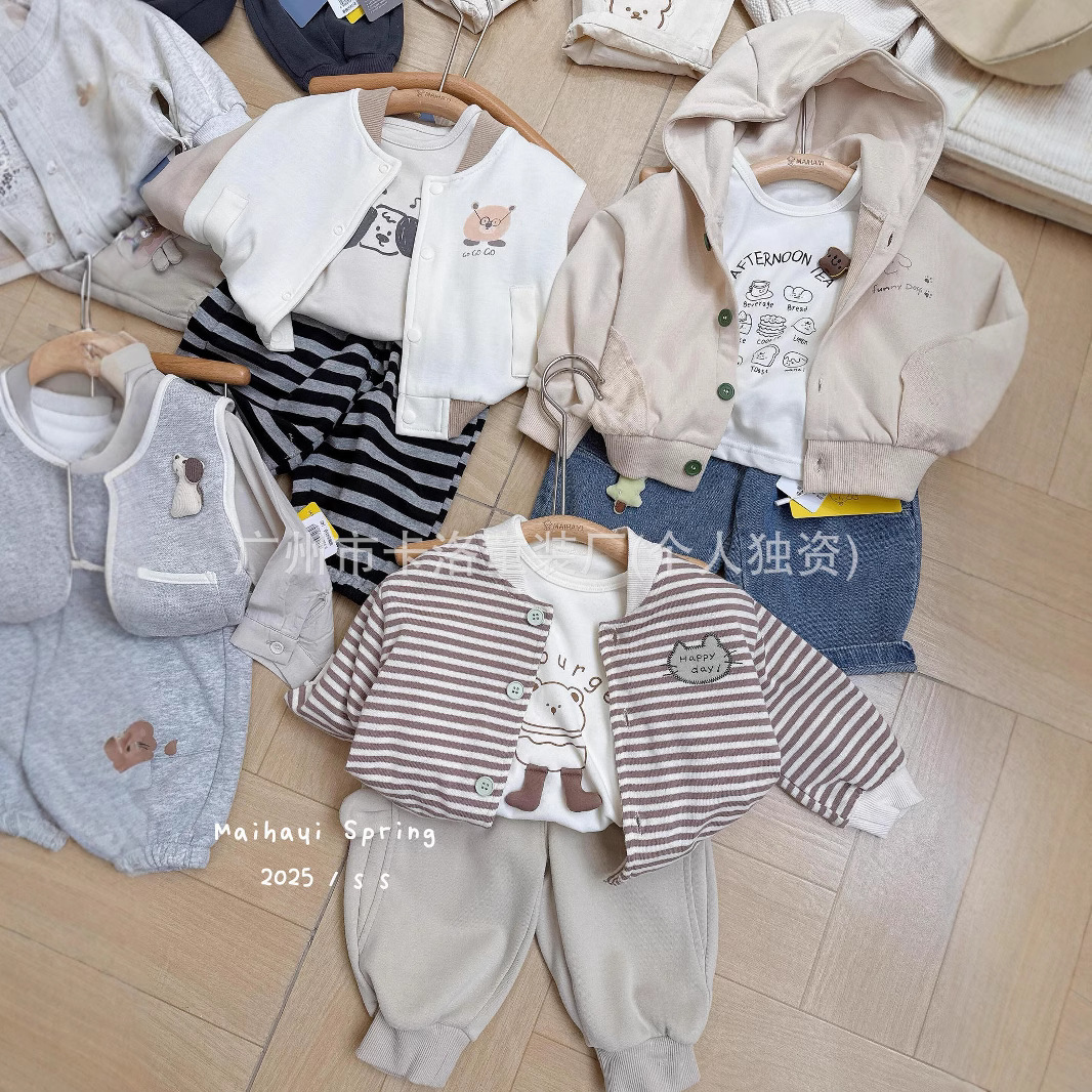 Small yellow duck maiha clothing brand spring children's clothing manufacturers primary supply physical store live drainage supply wholesale