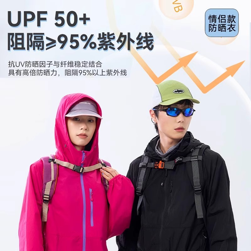 2025 Summer Sun Protection Clothing for Men and Women Outdoor Ice Silk Mountain Style Anti-Uv Lightweight Breathable Sun Protection Jacket Group Purchase
