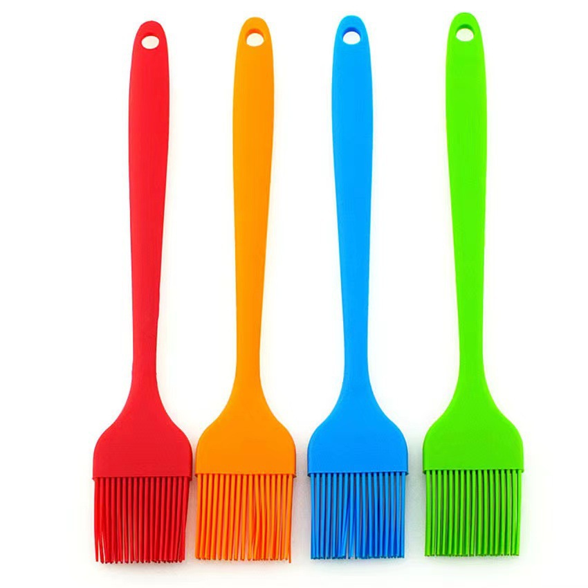 Large Silicone Oil Brush Integrated Silicone Scraper Barbecue Brush High Temperature Resistant Baking Small Brush Food Grade Spatula