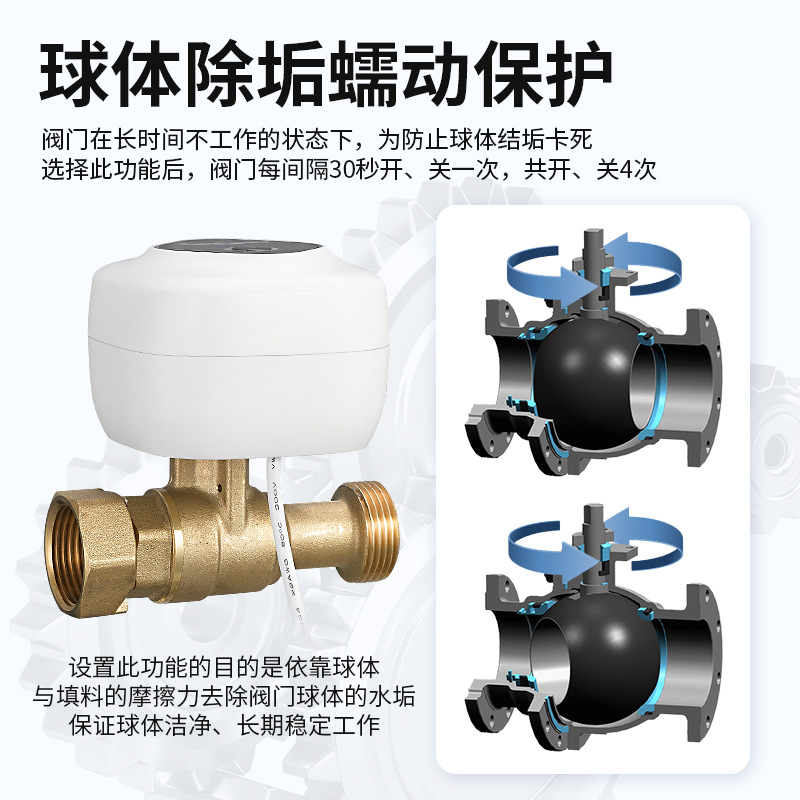 Wifi Hongmeng Smart Electric Valve Water Leak Guard Gas Shut-Off Valve Automatic Shut-Off Valve Smart Water Valve