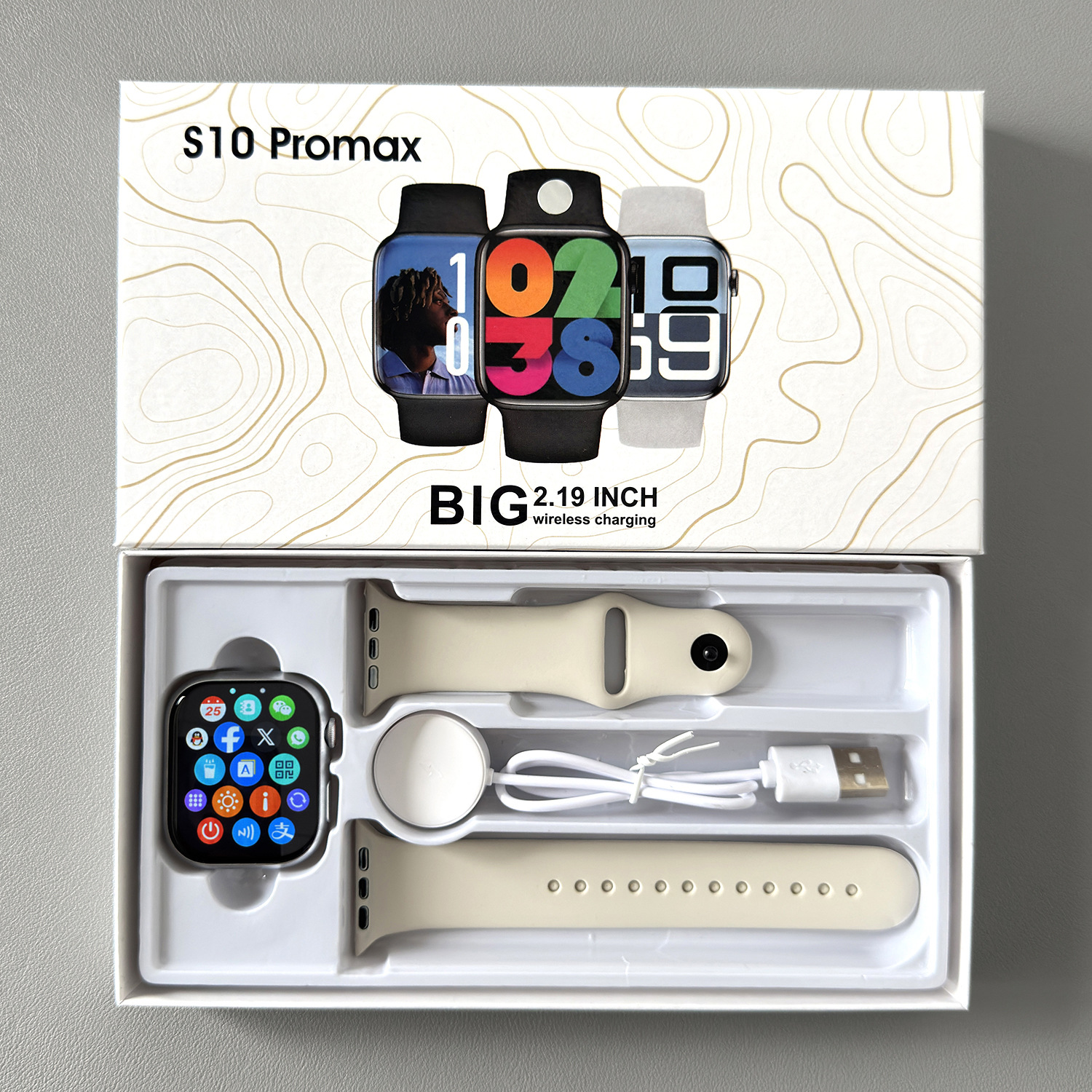 Huaqiangbei S10 Promax Smart Watch Smart Island Chinese Version with Alipay Nfc Adult Bluetooth Watch