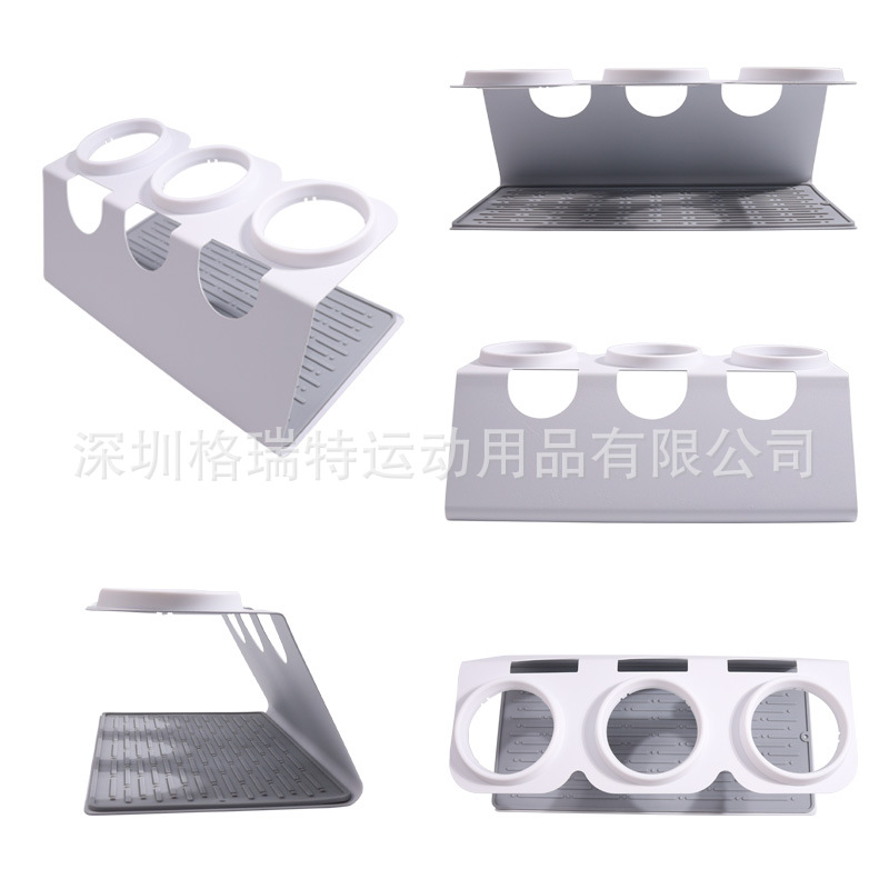 New Black White Three Hole Soda Bottle Drain Rack With Plastic Ring Soda Bottle Rack sodastream Bottle Rack